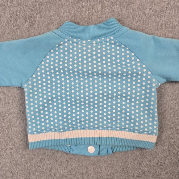 Nike Jacket Infant Size 0-3 months Blue White Polka Dot Pink Trim - Picture 4 of 11